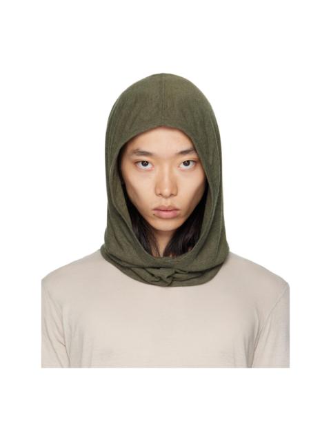 Rick Owens Khaki Concordians Knit Hood