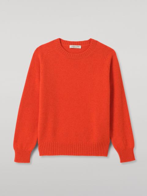 Johnstons of Elgin Blyth Red Lambswool Jumper