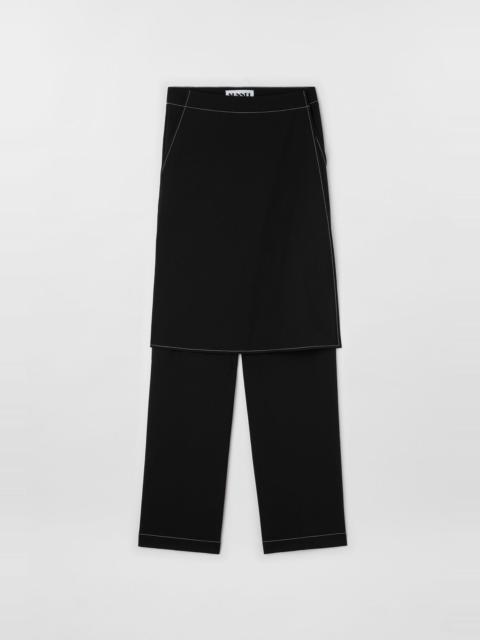 SUNNEI LONG PANTA SKIRT / black