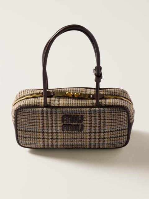 Miu Miu Beau top-handle tratan bag with leather details