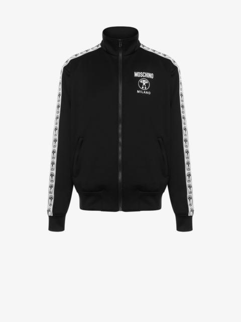 Moschino DQM LOGO JACQUARD TECHNICAL SWEATSHIRT