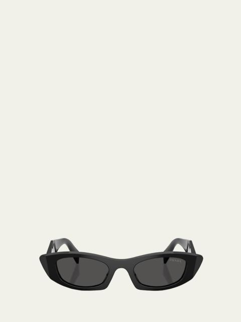 Prada B16SF Acetate Oval Sunglasses
