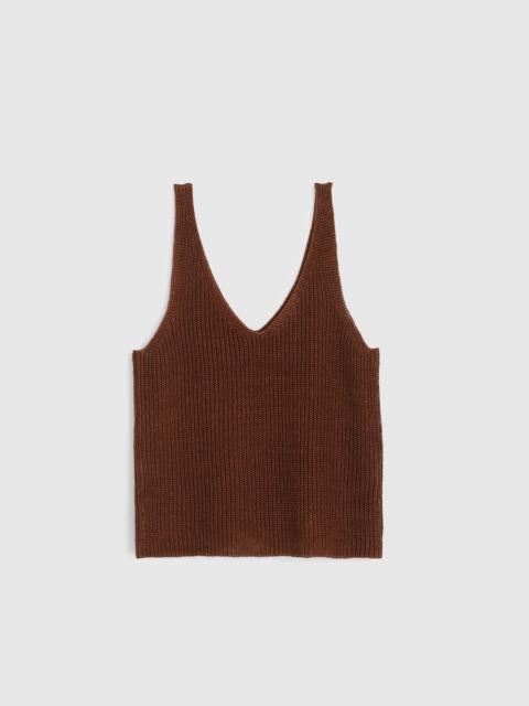 Madewell V-Neck Tank in 100% Linen