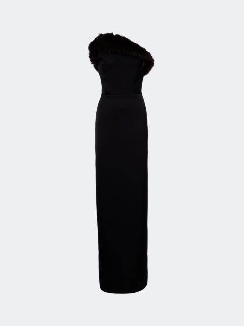David Koma Strapless bustier gown