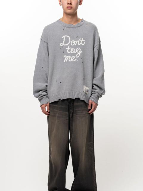 Maison MIHARAYASUHIRO Don't Tag Me Jacquard Knit Sweater