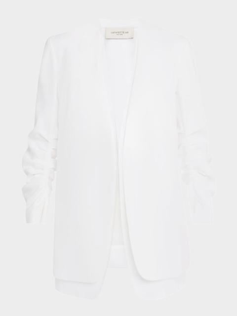 Lafayette 148 New York Layered Pleated-Sleeve Blazer