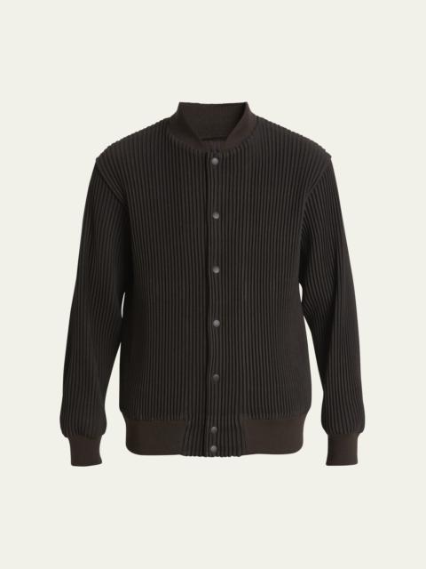 Men's Kersey Pleated Bomber Jacket