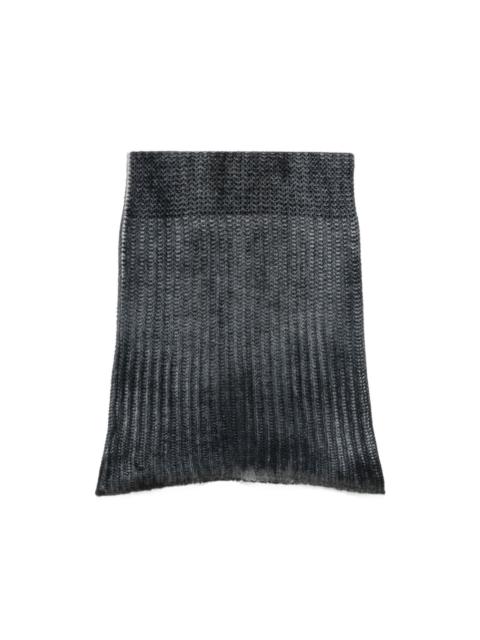 Avant Toi ribbed-knit snood scarf