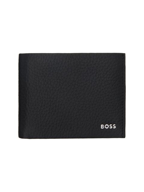 BOSS Black Leather Logo Lettering Wallet