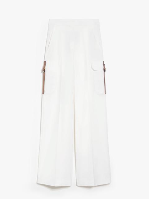 パンツ MAX MARA WHITE STRETCH COTTON EDDA PANT Max Mara White Stretch Cotton Edda Pant | italist | REVERSIBLE