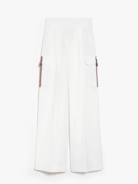 Max Mara Stretch satin wide trousers