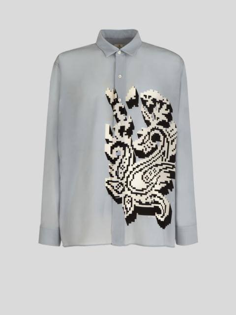 Etro PLACED PRINT SILK SHIRT