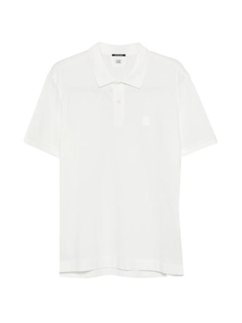 C.P. Company short-sleeve logo-patch polo shirt