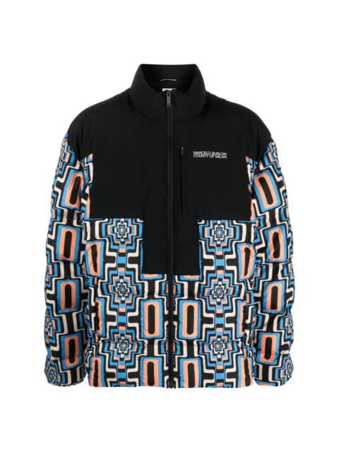 Marcelo Burlon County Of Milan geometric-print quilted puffer jacket
