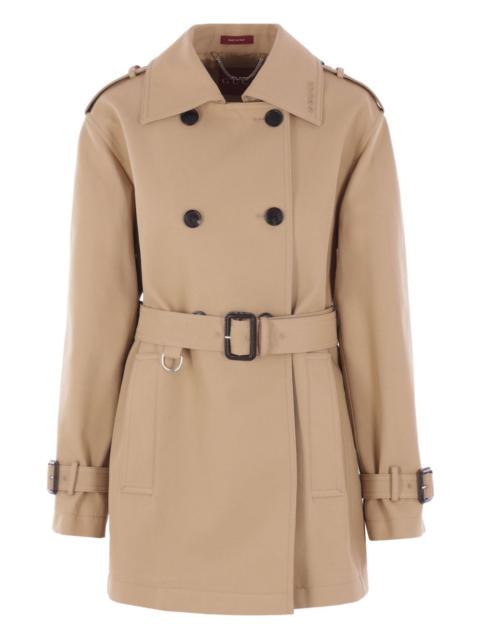 GUCCI double-breasted belted trench coat