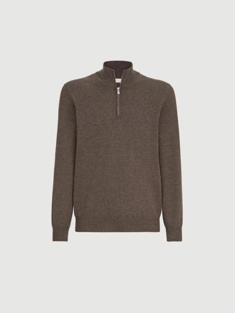 Brunello Cucinelli Cashmere sweater with half zip