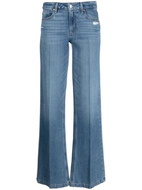 PAIGE logo-patch straight-leg jeans