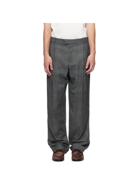 Bottega Veneta Gray Prince of Wales Trousers