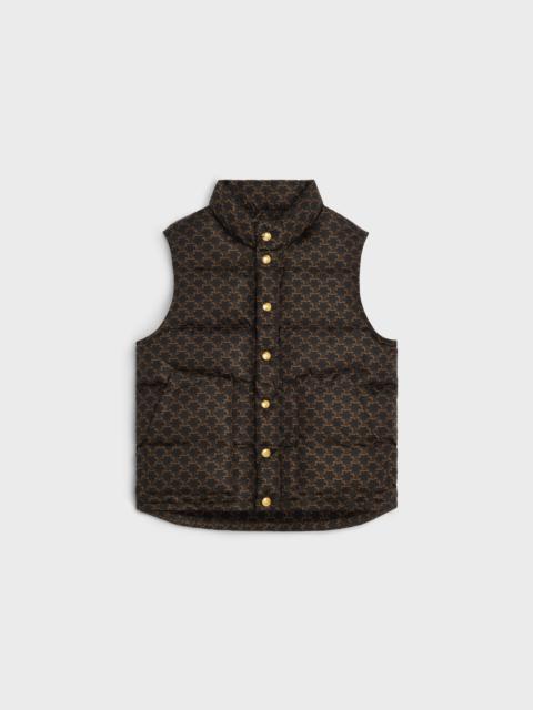 CELINE quilted vest in monogram nylon