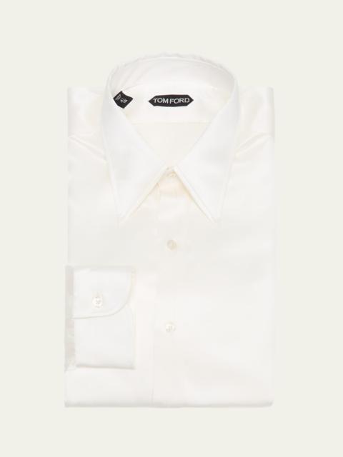 TOM FORD Men's Silk Charmeuse Slim Fit Dress Shirt