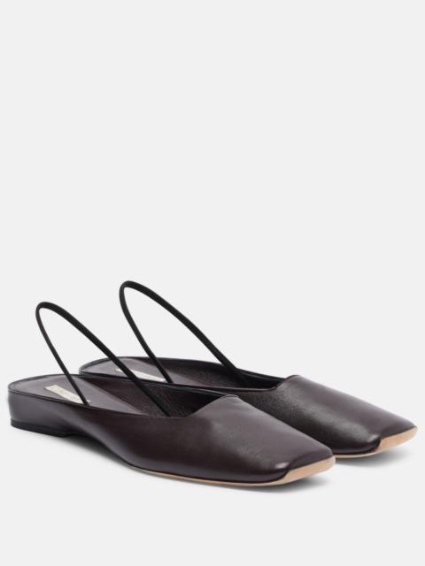 Calvin Klein Collection Kate leather slingback flats