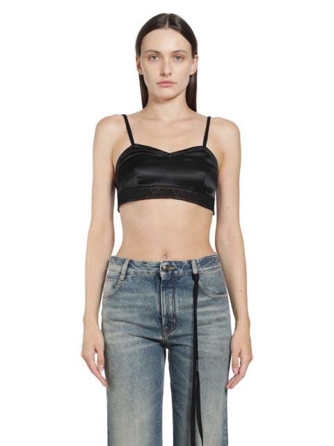Ann Demeulemeester Xaja Washed Silk Satin Bralette