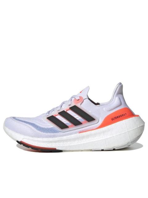 (WMNS)adidas Ultra Boost Light White Black Solar Red HQ6353