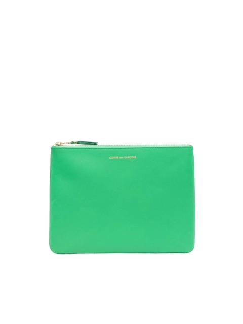 Comme Des Garçons logo-print leather wallet