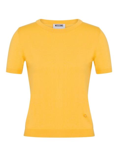 Moschino logo-detailing knitted top