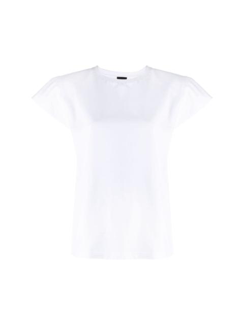 padded shoulder logo T-shirt