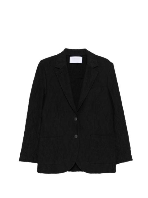 Harris Wharf London textured single-breasted jacket
