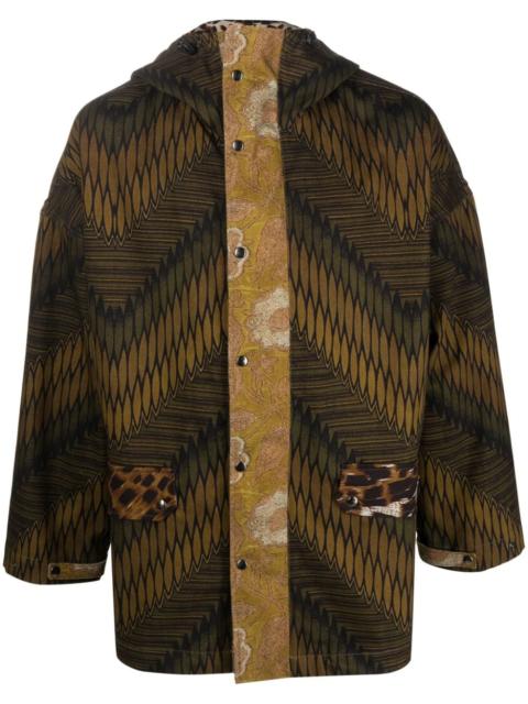 Pierre-Louis Mascia graphic-print hooded jacket