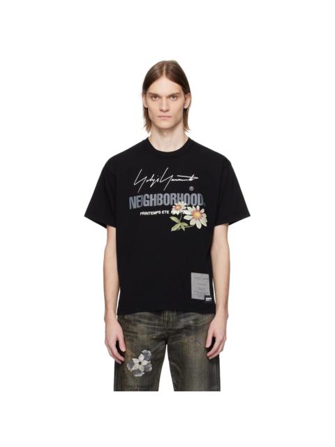 Yohji Yamamoto Black NEIGHBORHOOD Edition Short Sleeve T-shirt