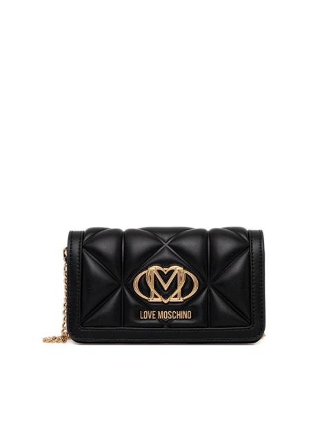 Moschino quilted-design shoulder bag