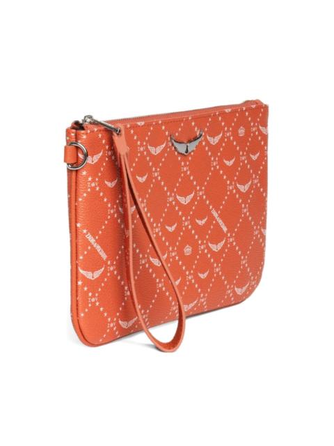 Zadig & Voltaire monogram clutch