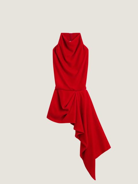 Givenchy DRAPED TOP IN VELVET WITH OPEN BACK
