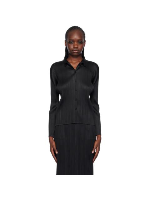 Pleats Please Issey Miyake Black Basics Blouse
