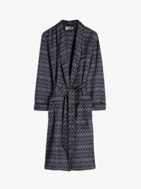 Victoria Beckham Chain Print Robe in Navy