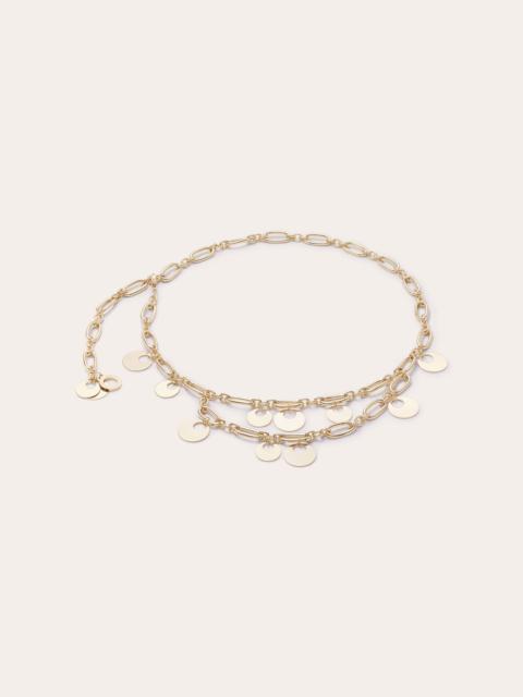 RAMY BROOK Mckayla Paillette Charm Chain Belt