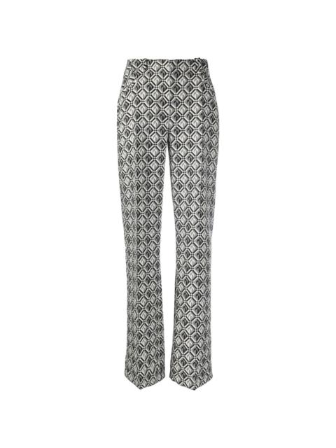 Moon Diamant-print tailored trousers