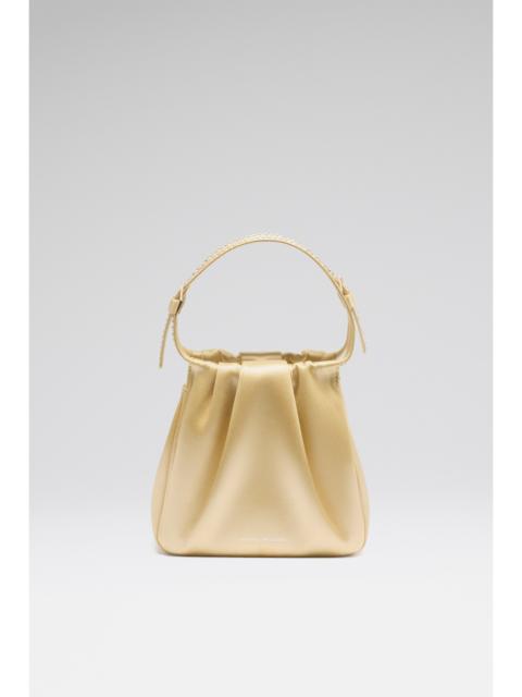 Amina Muaddi VITTORIA CRYSTAL BAG BUTTER SATIN AND WHITE CRYSTALS