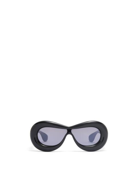 Inflated mask sunglasses in acetate