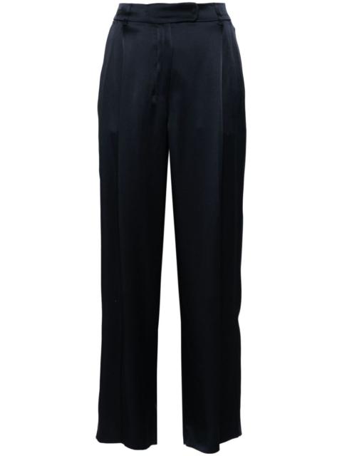'S Max Mara Amleto satin straight trousers