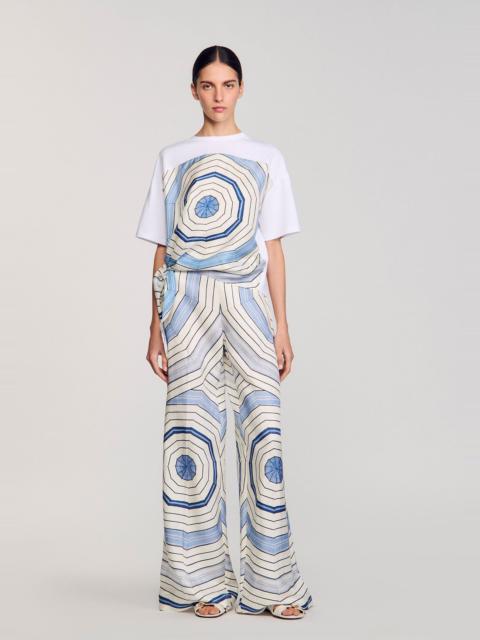 Sandro SPIRAL PRINT T-SHIRT