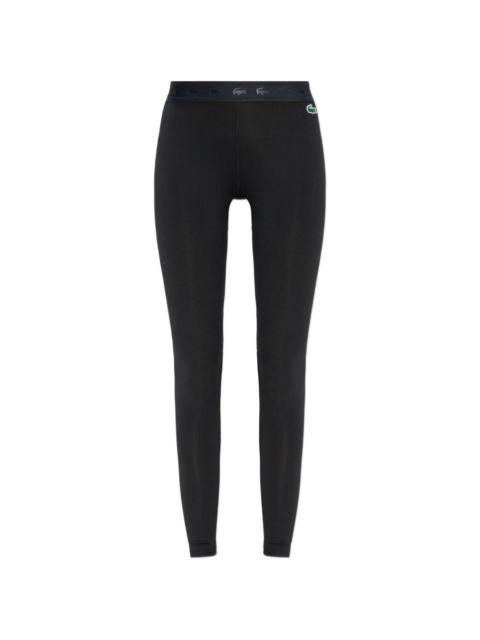 LACOSTE logo-waistband leggings