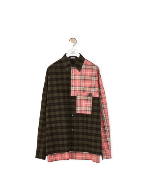 Loewe Patchwork oversize shirt in cotton