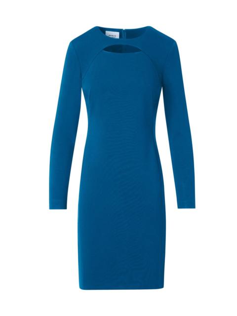AKRIS Women's Chest Cut-Out Sheath Dress - Teal