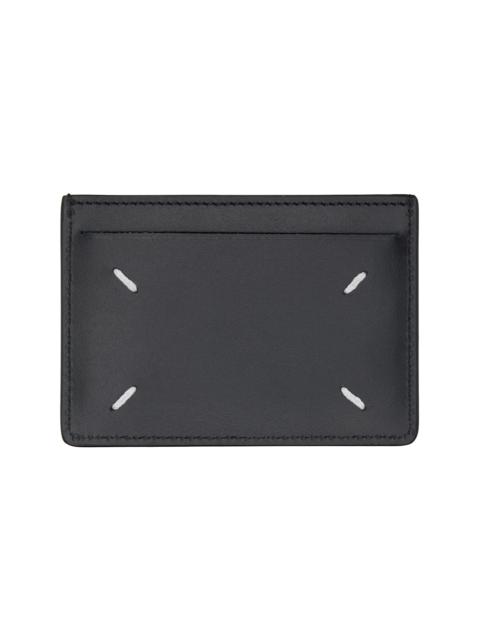 Maison Margiela Black Leather Small Card Holder