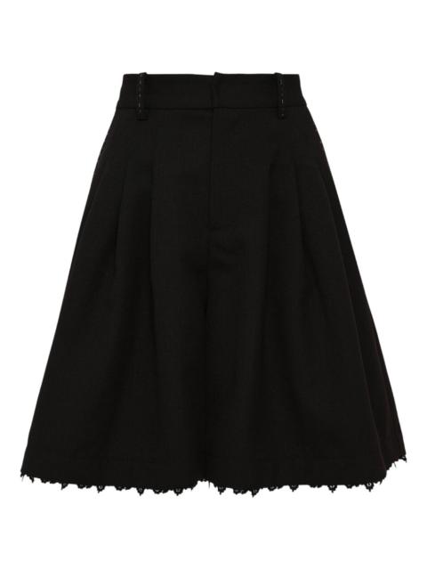 RENLI SU lace-trim shorts