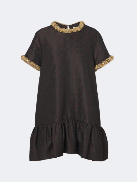 SIMKHAI Alison embellished jacquard minidress